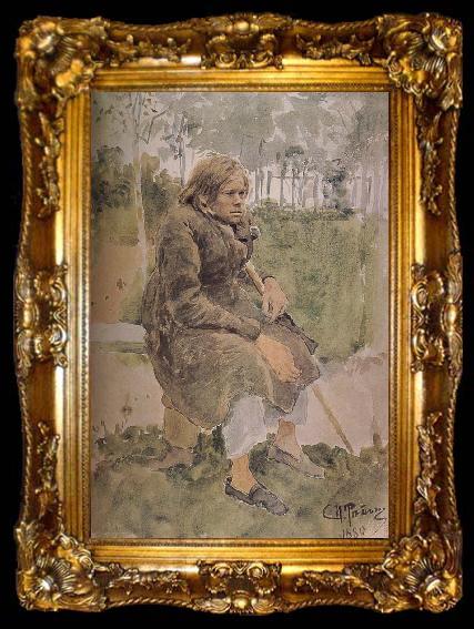 framed  Ilia Efimovich Repin Humpback people, ta009-2